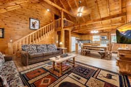 Mountaintop Log Cabin with Hot Tub, Pool & Fire Pit - Image 4
