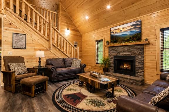 Cozy 3BR Cabin with Hot Tub, Pool Table & Arcade - Image 5