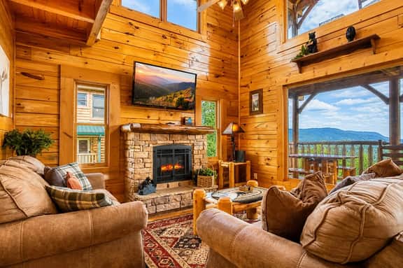 Luxe Smoky Mtn Log Cabin Hot Tub, Pool & Views - Image 5