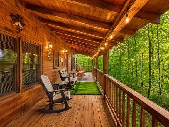 Mountaintop Log Cabin with Hot Tub, Pool & Fire Pit - Image 2