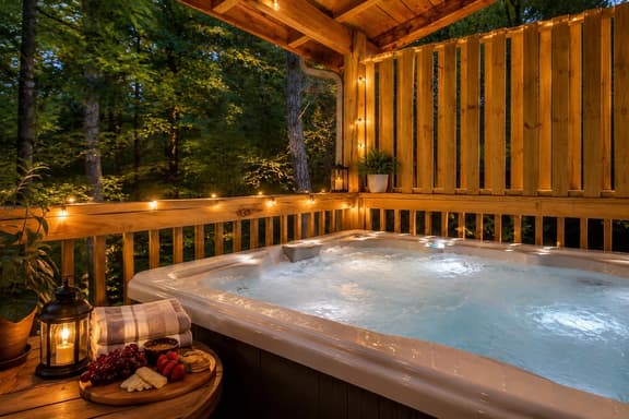 Cozy 3BR Cabin with Hot Tub, Pool Table & Arcade - Image 1