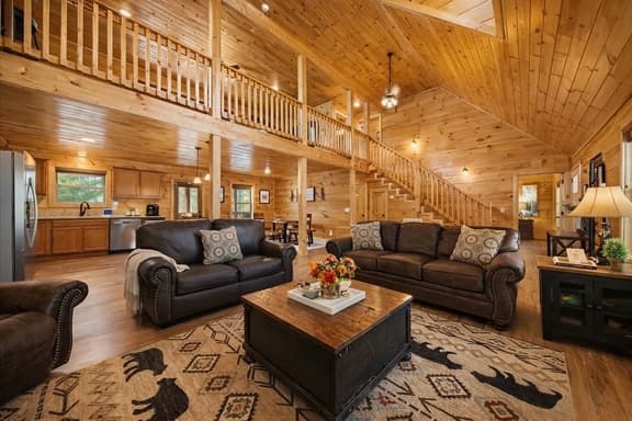 Luxury Smoky Mountain Cabin with Game Loft & Hot Tub - Image 1